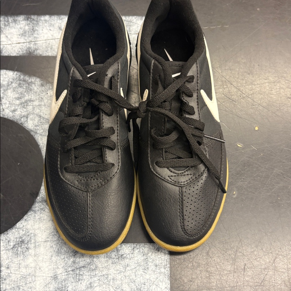 Nike Kids Black Sneakers with White Accents